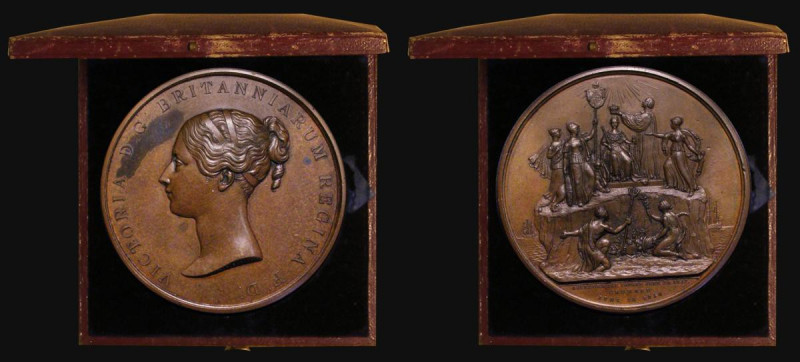 Coronation of Queen Victoria 1838 74mm diameter in Bronze, by G.R.Collis, Eimer ...