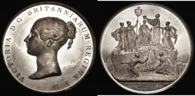 Coronation of Queen Victoria 1838 74mm diameter in White Metal, by G.R.Collis, Eimer 1310, BHM 1805, WE 95, Obverse: Young Head of the Queen, left, VI...