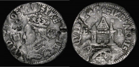 Elizabeth I - Defence of the Kingdom (c.1572) unsigned, 23mm, cast, Eimer 48a Obverse: Bust of Elizabeth I left, crowned and draped, between Portculli...