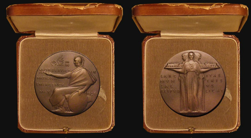 General Strike, Service Medal 1926 Eimer 2003, BHM 4210, 51mm diameter in bronze...