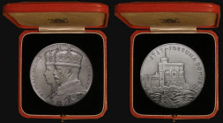 George V Silver Jubilee 1935 57mm diameter in silver with matt finish, Eimer 2029a, BHM 4249, The Official Royal Mint issue, 87.17 grammes, EF/AU in t...