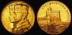 George V Silver Jubilee 1935 the Official Royal Mint issue 32mm diameter in gold, by P.Metcalfe, Eimer 2029b, BHM 4249 UNC with some light contact mar...