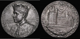 Investiture of Prince Edward as Prince of Wales 1911 35mm diameter in silver Eimer 1925, BHM 4079, The Official Royal Mint Issue, Obverse: Bust Three-...