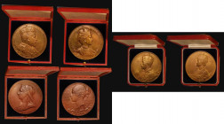 Jubilee and Coronation medals (3) Diamond Jubilee of Queen Victoria 1897 56mm diameter in bronze by G.W. de Saulles, (after T.Brock/W.Wyon) Eimer 1817...