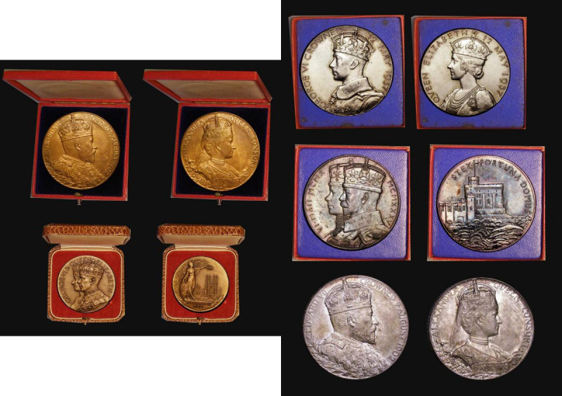 Jubilee and Coronation Medals (5) comprising (1) Coronation of Edward VII 1902 E...