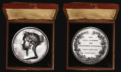 Majority of Princess Victoria 1837 36mm diameter in silver by W.Wyon, Eimer 1294, BHM 1745A, Obverse Bust of Victoria, left, with a wreath of roses in...