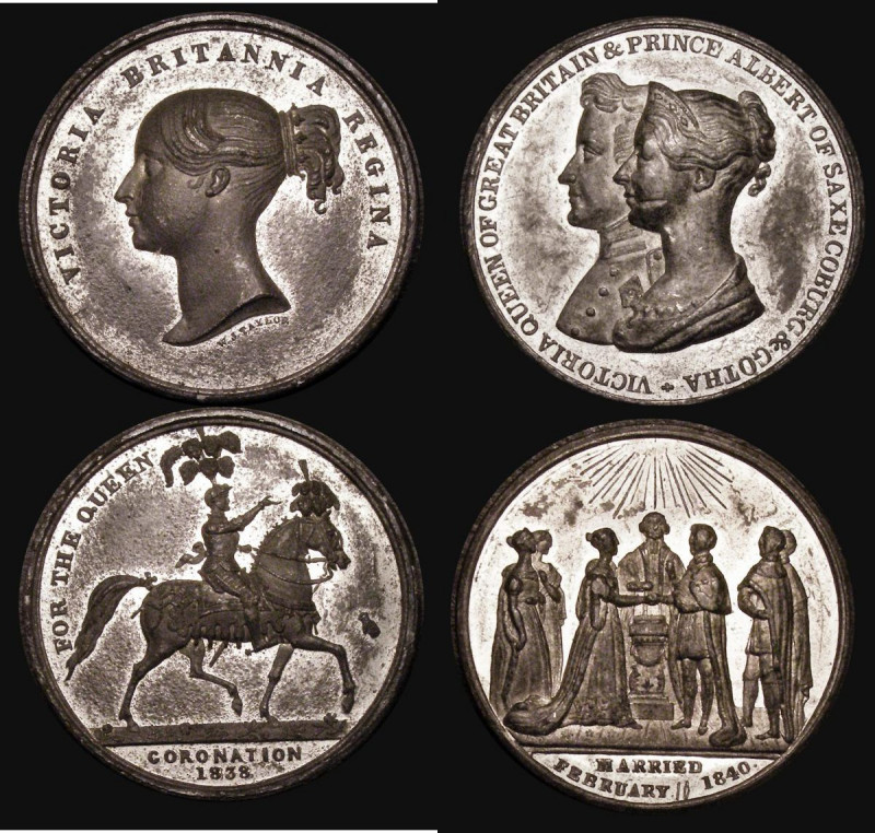 Queen Victoria (2) Coronation of Queen Victoria 1838 42mm diameter in White Meta...