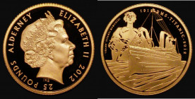 Alderney 25 Pounds Gold 2012 Titanic Memorial Proof FDC uncased

Estimate: GBP 380 - 450