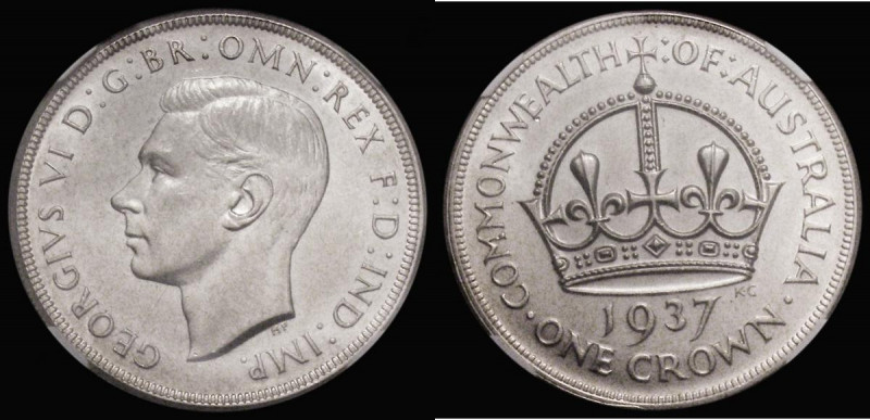 Australia Crown 1937 KM#34 in an NGC holder and graded MS62

Estimate: GBP 75 ...