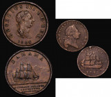 Barbados Penny 1806 KM#1 VF formerly in a PCGS holder and graded AU50, (comes with the PCGS ticket), and Bermuda Penny 1793 KM#5 VG

Estimate: GBP 4...