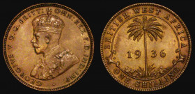 British West Africa Shilling 1936KN FT65 A/UNC with some lustre, the obverse with some spots

Estimate: GBP 25 - 35