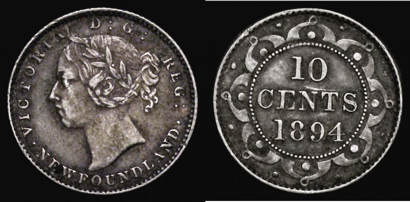 Canada - Newfoundland Ten Cents 1894 KM#3 Near VF and nicely toned

Estimate: ...