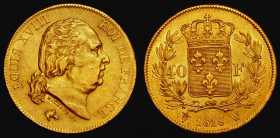 France 40 Francs Gold 1818W Lille Mint KM#713.6 GVF and lustrous

Estimate: GBP 650 - 750