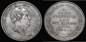 German States - Saxony-Albertine 1/3 Thaler 1854F Death of King Friedrich August II KM#1179 GVF and scarce

Estimate: GBP 75 - 100