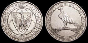 Germany - Weimar Republic 3 Reichsmarks 1930D Liberation of the Rhineland KM#70 EF scarce

Estimate: GBP 40 - 60