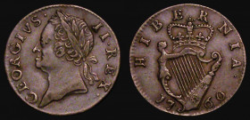 Ireland Farthing 1760 S.6611 About VF

Estimate: GBP 20 - 40