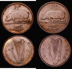 Ireland Halfpennies (2) 1935 S.6631 UNC with traces of lustre and a few minor spots, 1940 S.6644 EF with a contact mark in the reverse field, both dat...