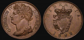 Ireland Penny 1822 S.6623 NEF with a contact mark on the bust

Estimate: GBP 140 - 180