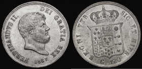 Italian States - Naples 120 Grana 1857 KM#370 EF with some contact marks and rim nicks

Estimate: GBP 100 - 120