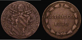 Italian States - Papal States Baiocco 1849 IV-R, KM#1339.1 Fine, unpriced in any grade by Krause

Estimate: GBP 100 - 120