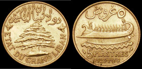 Lebanon 5 Piastres 1925 Aluminium-Bronze KM#5.2 Lustrous UNC with a few small tone spots

Estimate: GBP 20 - 40