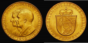 Liechtenstein 25 Franken Gold 1956 Prince Franz Josef II and Princess Gina Y#15 GEF

Estimate: GBP 240 - 280