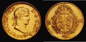 Spain Half Escudo Gold 1817 GJ KM#492 VF/GVF with some hairlines

Estimate: GBP 130 - 160
