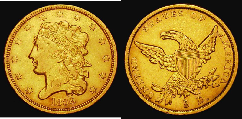 USA Five Dollars Gold 1836 Classic Head, Breen 6507, Near VF/VF

Estimate: GBP...