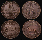 USA Hard Times Tokens (2) 1834 My Victory/Jackson L8, HT9, Fine, undated (1833) Roman Firmness L51,HT70 Fine

Estimate: GBP 25 - 35
