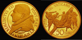 Vatican 50 Euros Gold 2011 Crucifiction of St. Peter KM#432, Gold Proof, FDC or very near so, uncased in capsule

Estimate: GBP 500 - 700