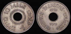 Palestine 10 Mils 1935 KM#4 A/UNC with golden tone

Estimate: GBP 30 - 60