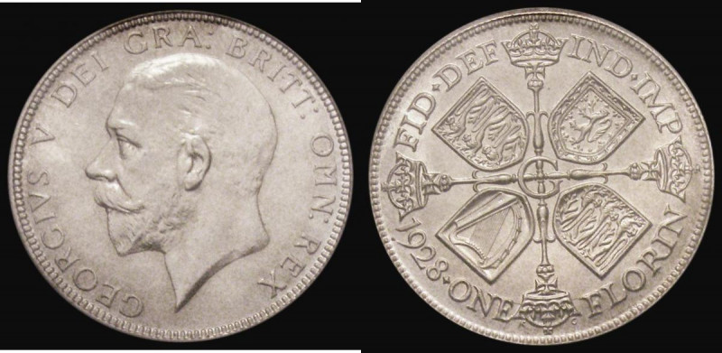 Florin 1928 ESC 948, Bull 3781, UNC and fully lustrous with excellent surfaces, ...