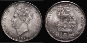 Shilling 1825 Lion on Crown ESC 1254, Bull 2405 in a PCGS holder and graded MS64 

Estimate: GBP 110 - 220