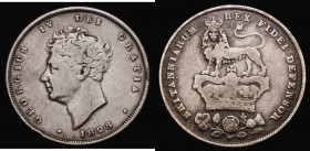 Shilling 1825 Roman 1 in date, Lion on Crown Reverse ESC 1254A, Bull 2406 VG, very rare and rated R5 by Bull

Estimate: GBP 60 - 120