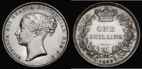 Shilling 1839 Second Young Head, no WW on truncation, ESC 1283, Bull 2979, Davies 853 dies 2A, GEF and lustrous with hairlines in the field

Estimat...