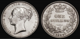 Shilling 1843 ESC 1290, Bull 2989 GVF/NEF, a rare date and missing from many Shilling collections

Estimate: GBP 85 - 125