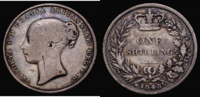 Shilling 1848 8 over 6 ESC 1294, Bull 2994 VG with a colourful old tone, a collectable example and rare in all grades

Estimate: GBP 25 - 50