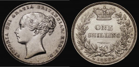 Shilling 1858 ESC 1306, Bull 3011, Davies 873 dies 2A, GEF/EF with some hairlines

Estimate: GBP 40 - 80