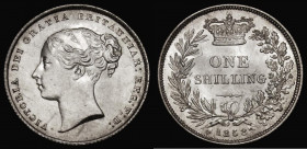 Shilling 1858 ESC 1306, Bull 3011, Davies 873 dies 2A, Lustrous UNC and choice with a hint of golden toning

Estimate: GBP 100 - 200
