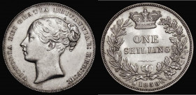 Shilling 1859 ESC 1307, Bull 3015, Davies 878 dies 3A Bright EF, Scarce, we note the example in the Peter Davies collection (London Coins Auction A124...