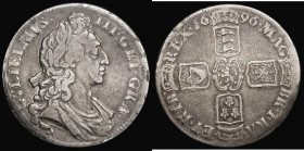 Crown 1696 with GEI for DEI error, First Bust with OCTAVO edge, NF/VG, Very Rare, rated R2 by ESC, Ex-London Coins Auction A153 June 2016 Lot 2514

...