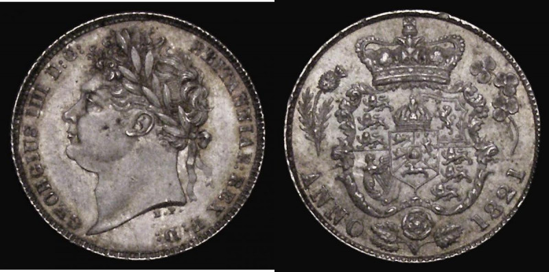 Sixpence 1821 BBITANNIAR error, Bull 2424 ESC 1656 UNC with very minor cabinet f...