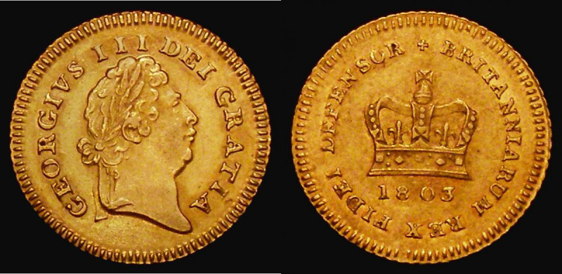 Third Guinea 1803 S.3739 VF/About VF

Estimate: GBP 400 - 500