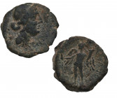 s. I aC. Córdoba. Semis. Ae. 3,76 g. BC+. Est.65.