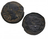s. I aC. Evora (Portugal). As de Ébora. Ae. 10,50 g. BC+. Est.120.