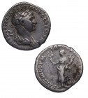 98 al 117 d.C. Trajano. Denario. Ag. 3,20 g. MBC / BC+. Est.100.