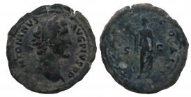 156 d.C. Antonino Pío. As. Ae. 14,51 g. MBC / BC+. Est.85.