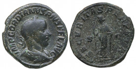 238-244 d.C. Gordiano III. Sestercio. Ae. 21,50 g. MBC. Est.84.