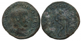 238-244 d.C. Gordiano III. Sestercio. Ae. 19,46 g. MBC-. Est.84.