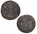 330 H. Abd-Al-Rahman III. Dirham. Ag. 2,87 g. MBC. Est.40.